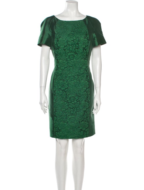 Valentino Silk Mini Dress Green