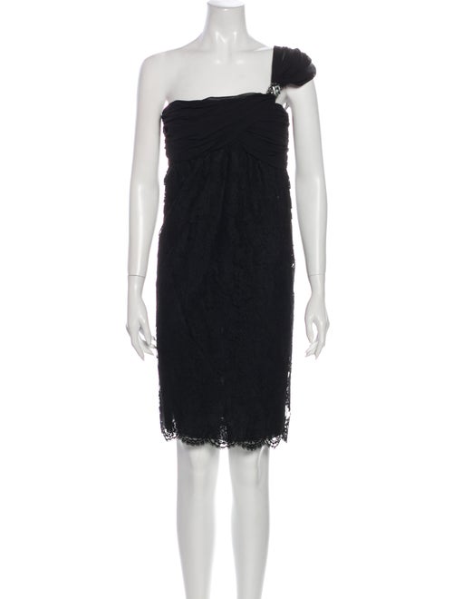 Valentino Silk Mini Dress Black