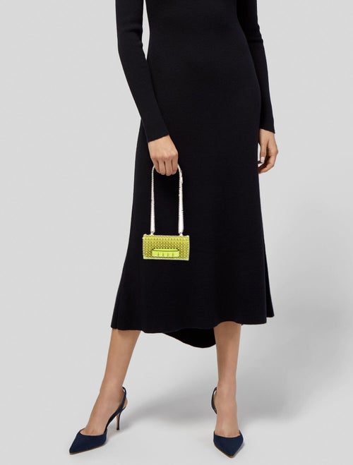 Valentino Va Va Voom Neon Knuckle Clutch