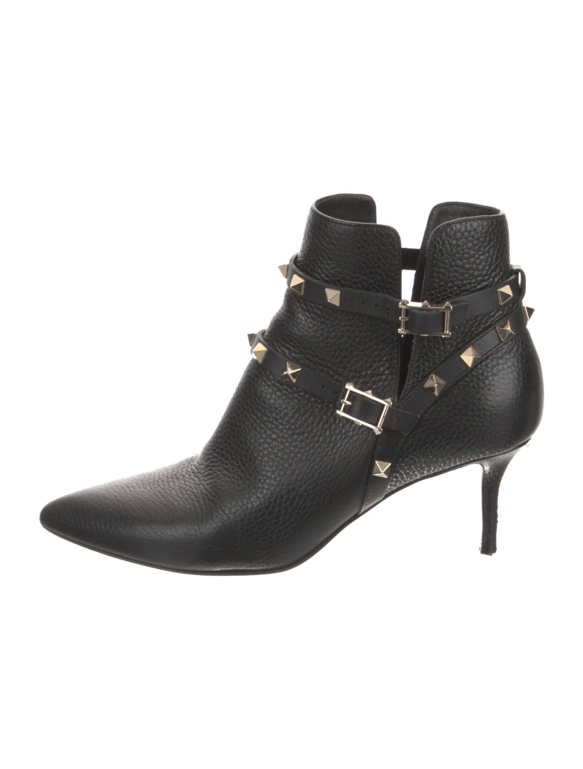 Valentino Rockstud Accents Leather Moto 