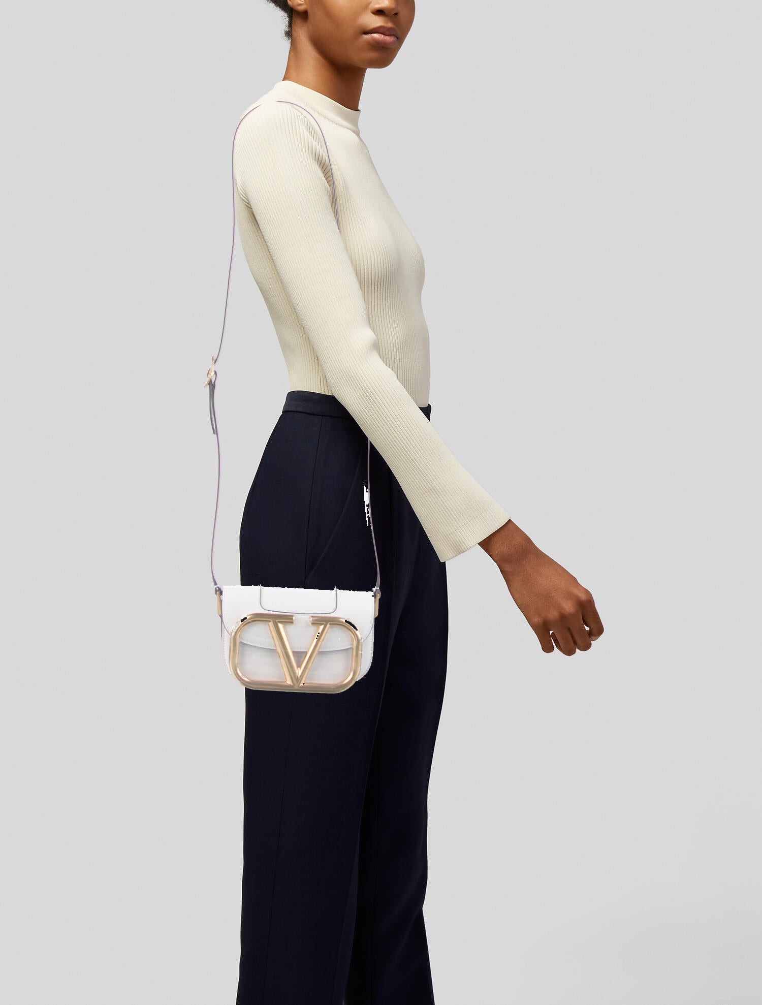 Valentino Small Supervee crossbody bag w/ Tags - White Crossbody