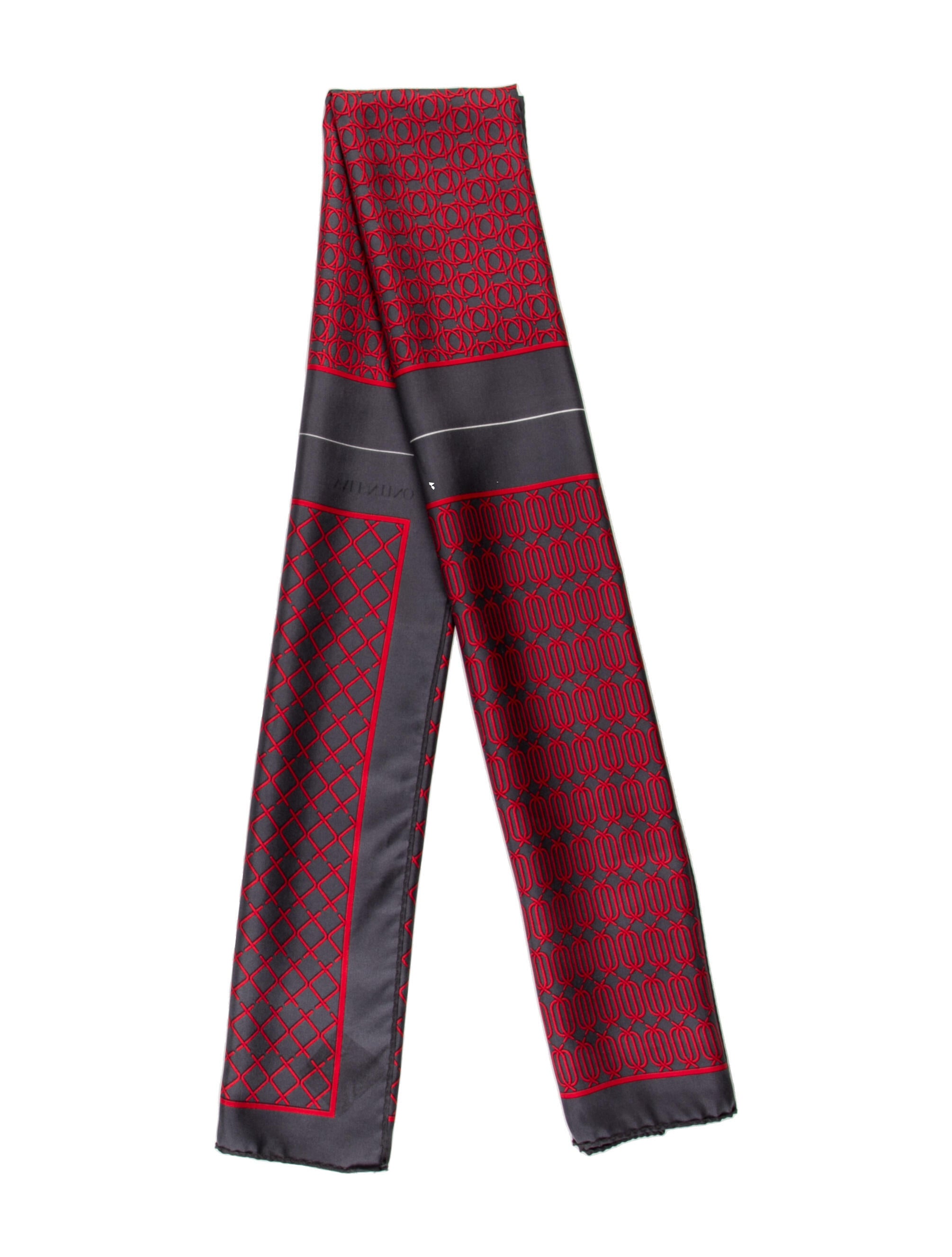 Valentino Men's Silk Scarf Black