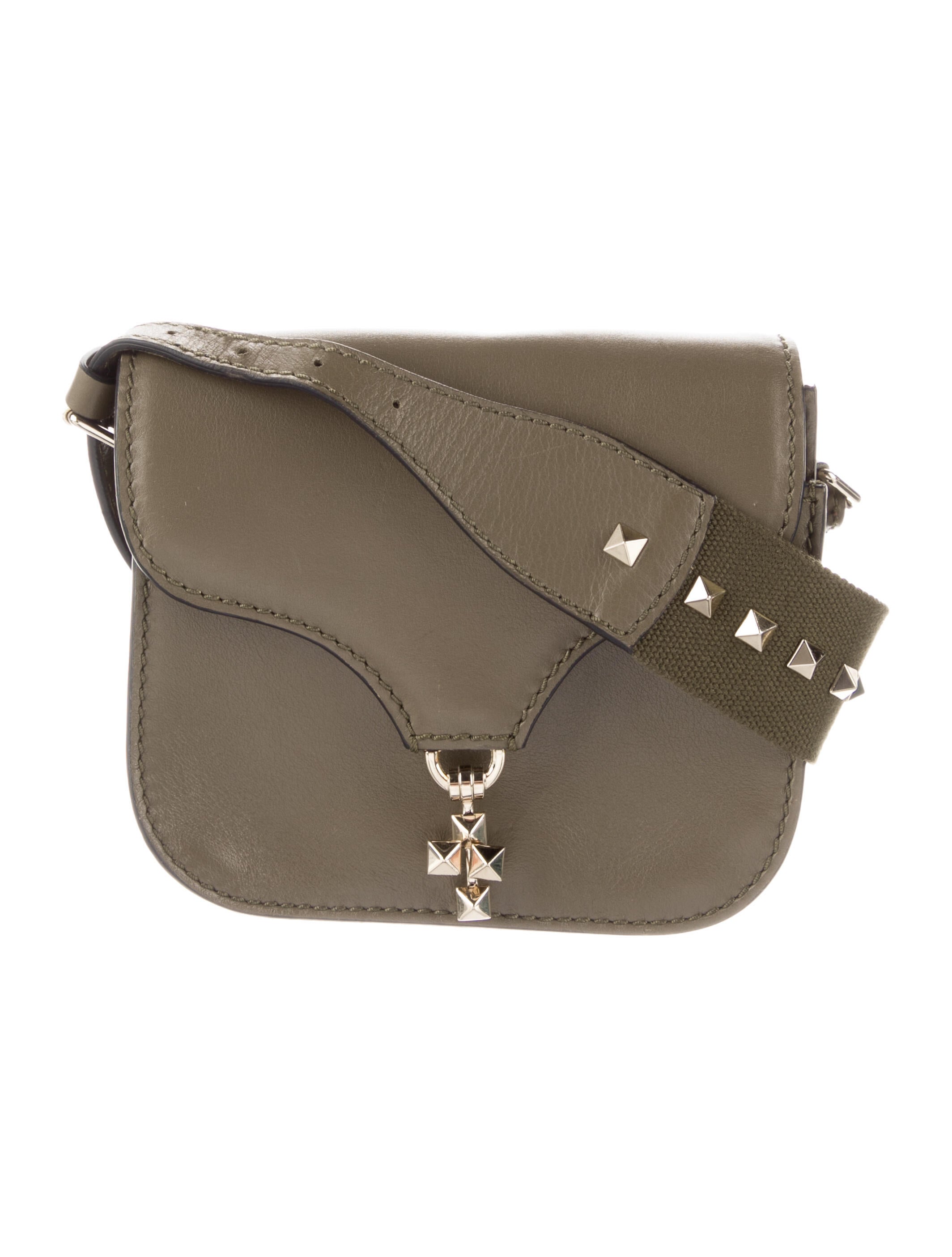 Valentino Rockstud Crossbody Bag Green Crossbody Bags, Handbags VAL41985 The RealReal