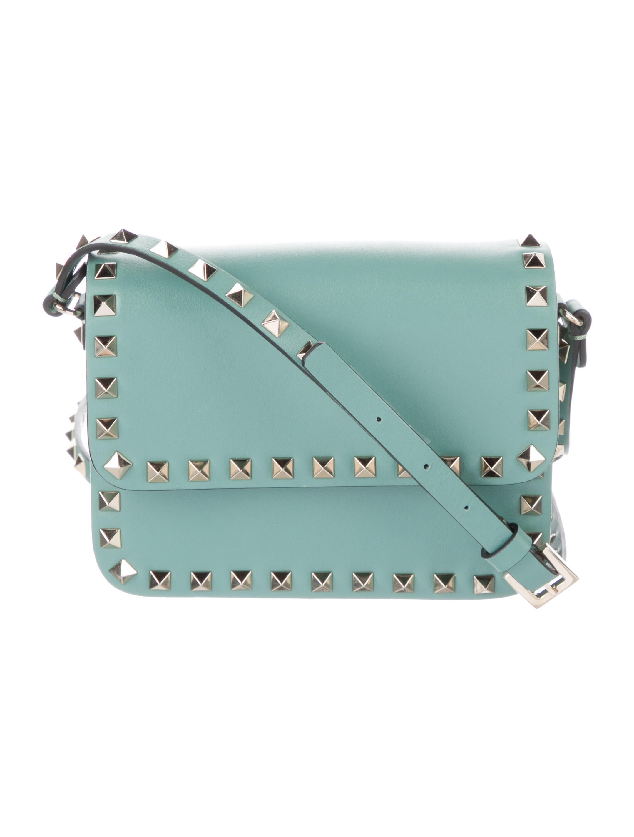Valentino Rockstud Crossbody Bag Green Crossbody Bags, Handbags VAL41985 The RealReal