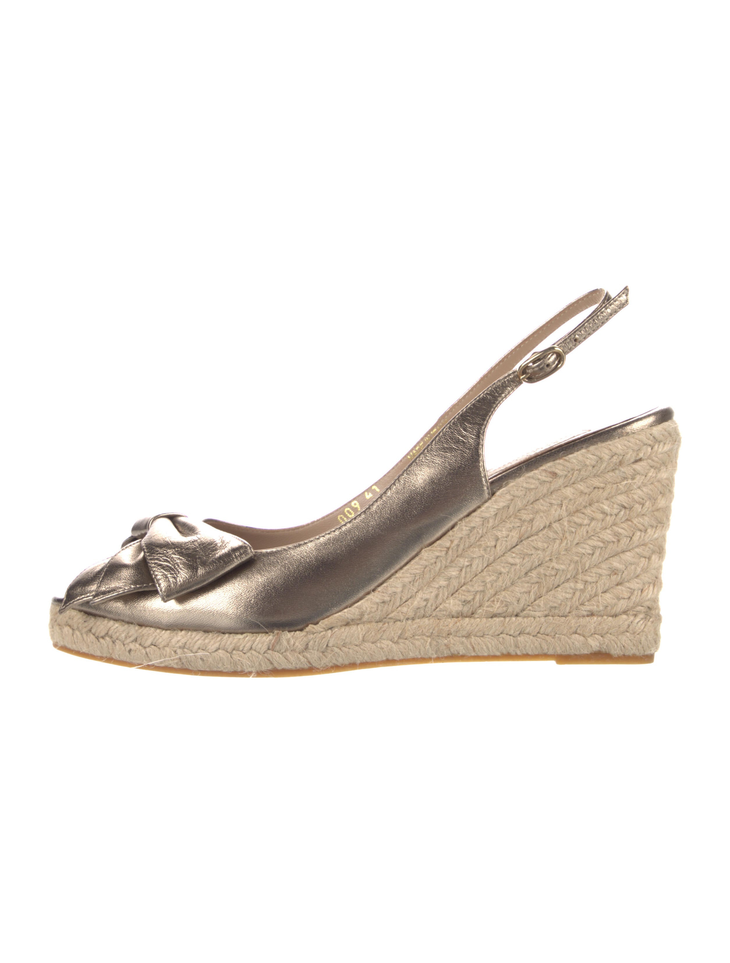 Jimmy Choo Suede Espadrille Wedges - Grey Sandals, Shoes - JIM63314 ...