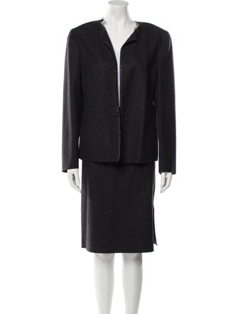 Valentino Virgin Wool Skirt Suit