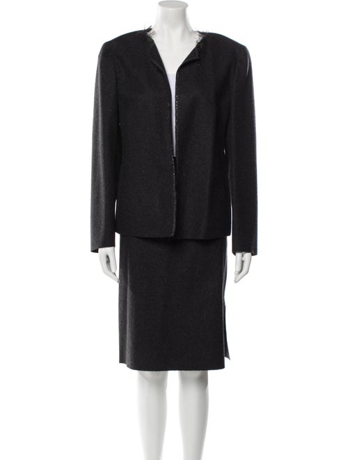 Valentino Virgin Wool Skirt Suit