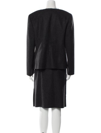 Valentino Virgin Wool Skirt Suit