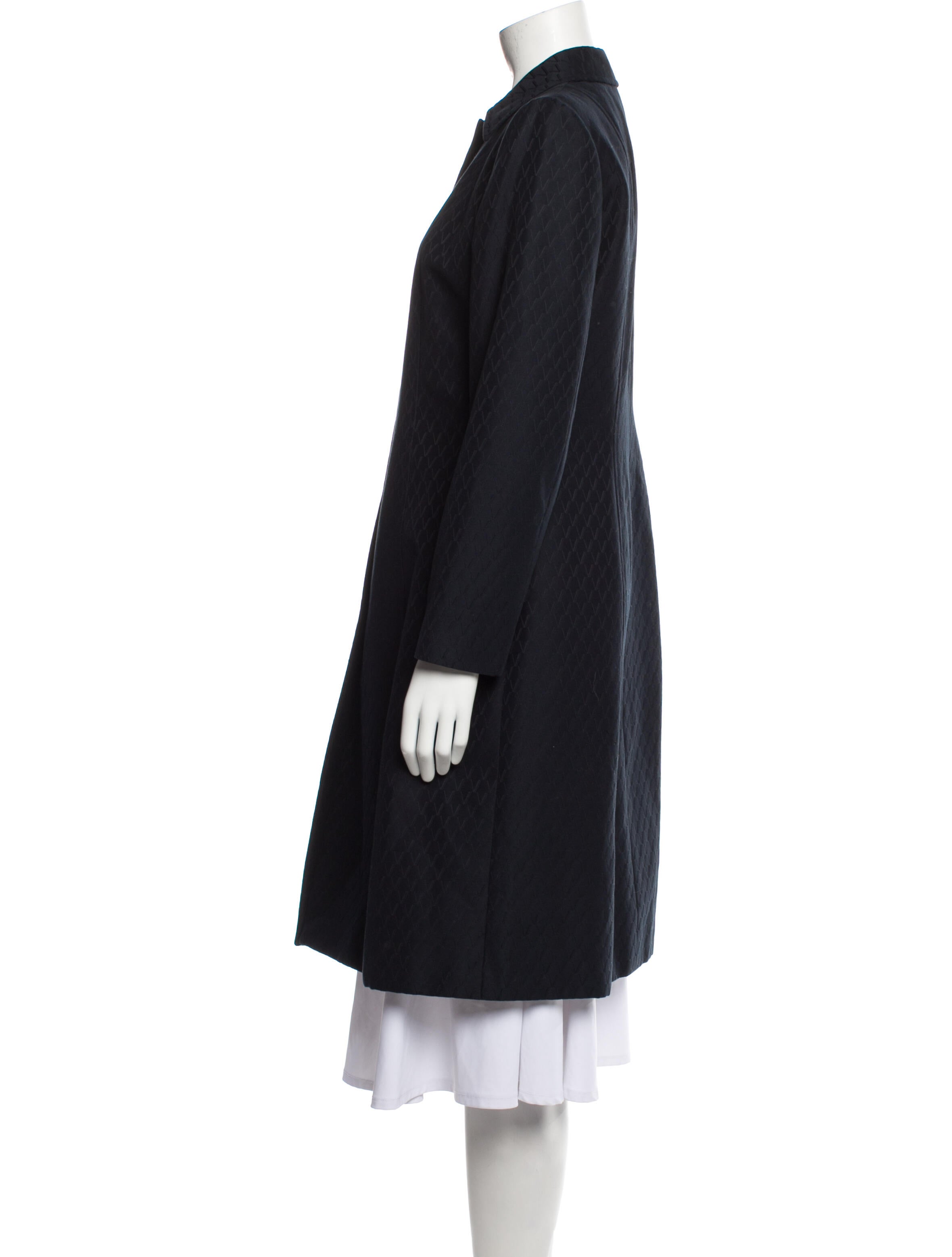 Valentino Trench Coat Blue Coats, Clothing VAL312905 The RealReal