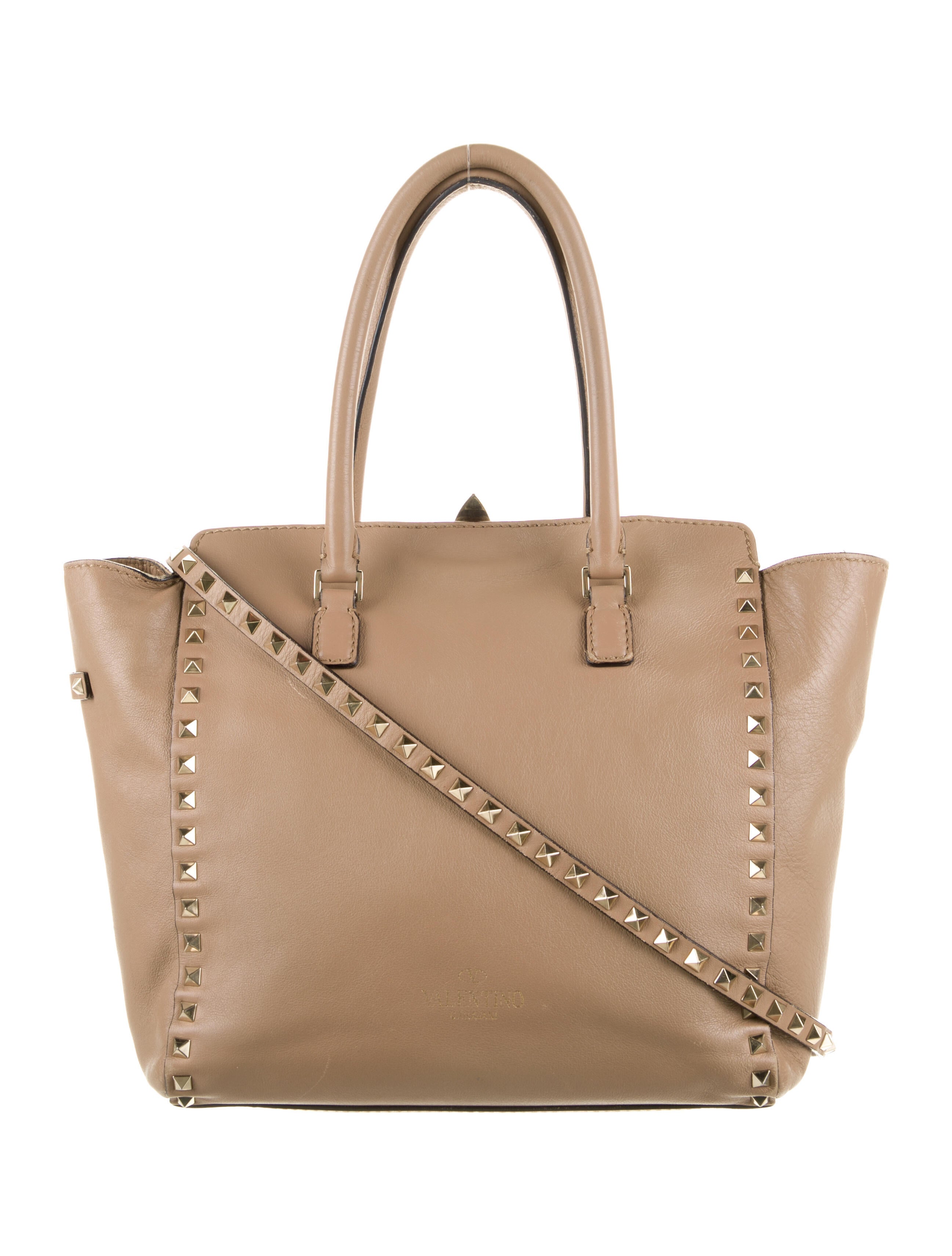 Valentino Rockstud Crossbody Bag Neutrals Totes, Handbags VAL38735