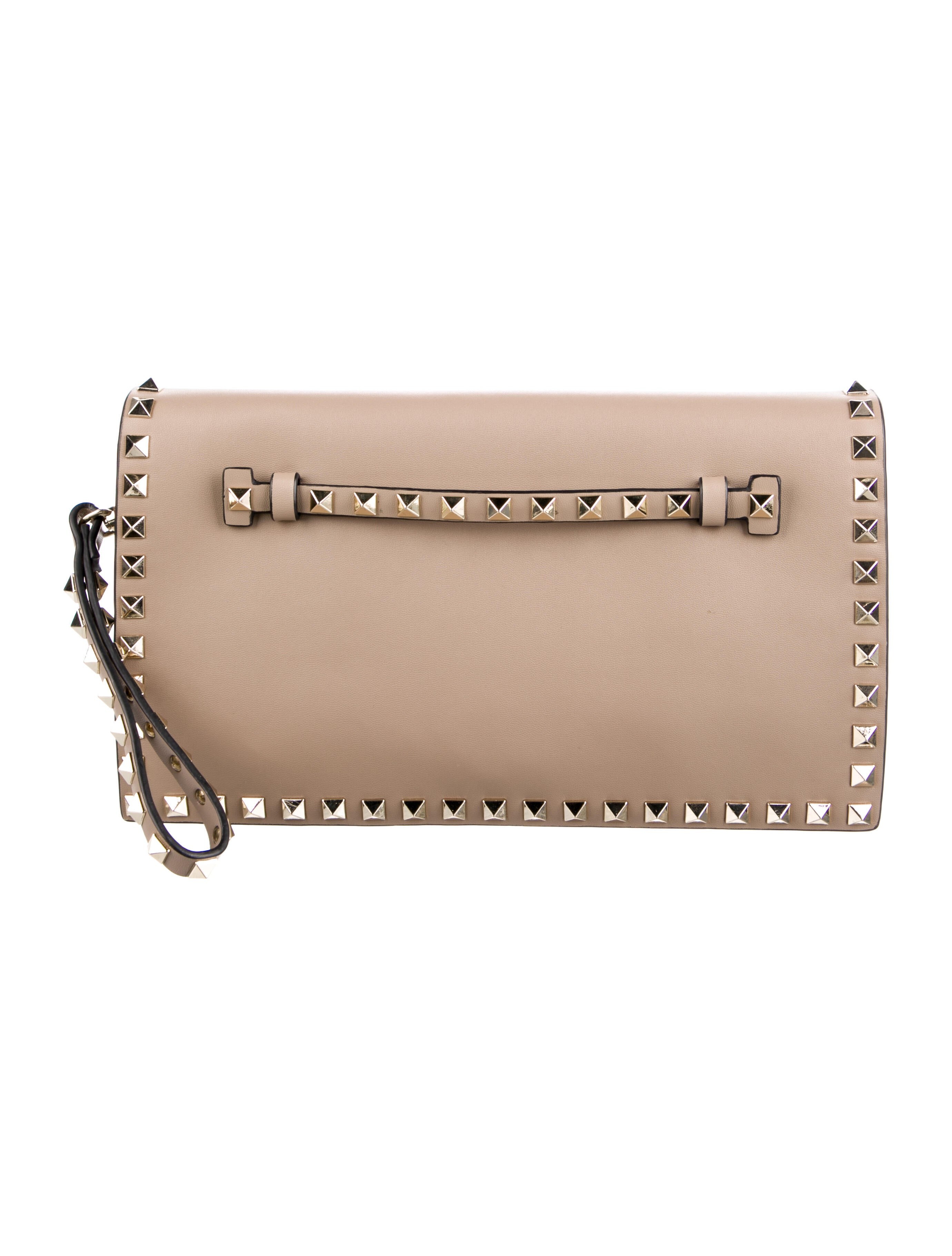 Valentino Clutch Neutrals Clutches, Handbags VAL31443 The RealReal