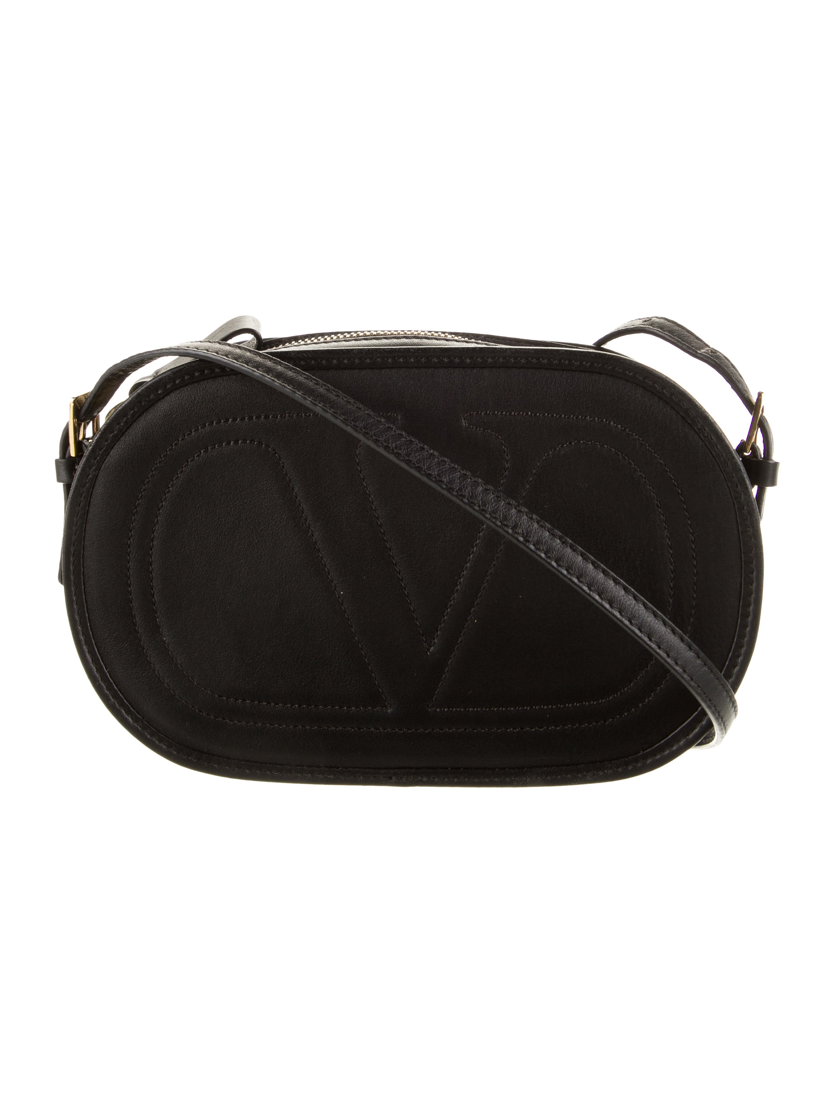 Valentino Small LogoGo Crossbody Bag Black Crossbody Bags, Handbags