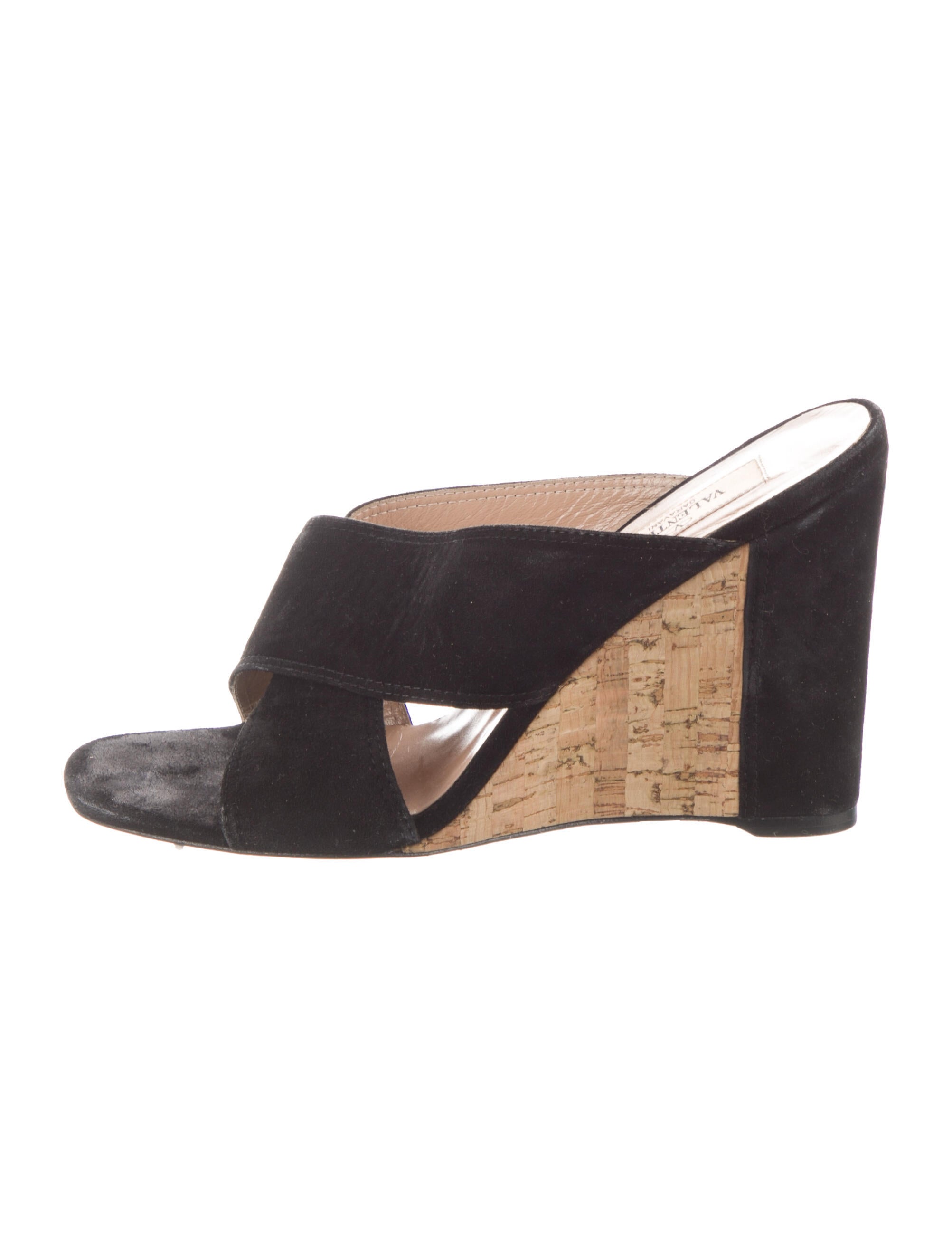 Valentino 25 Platform Sandal Black Leather 240600