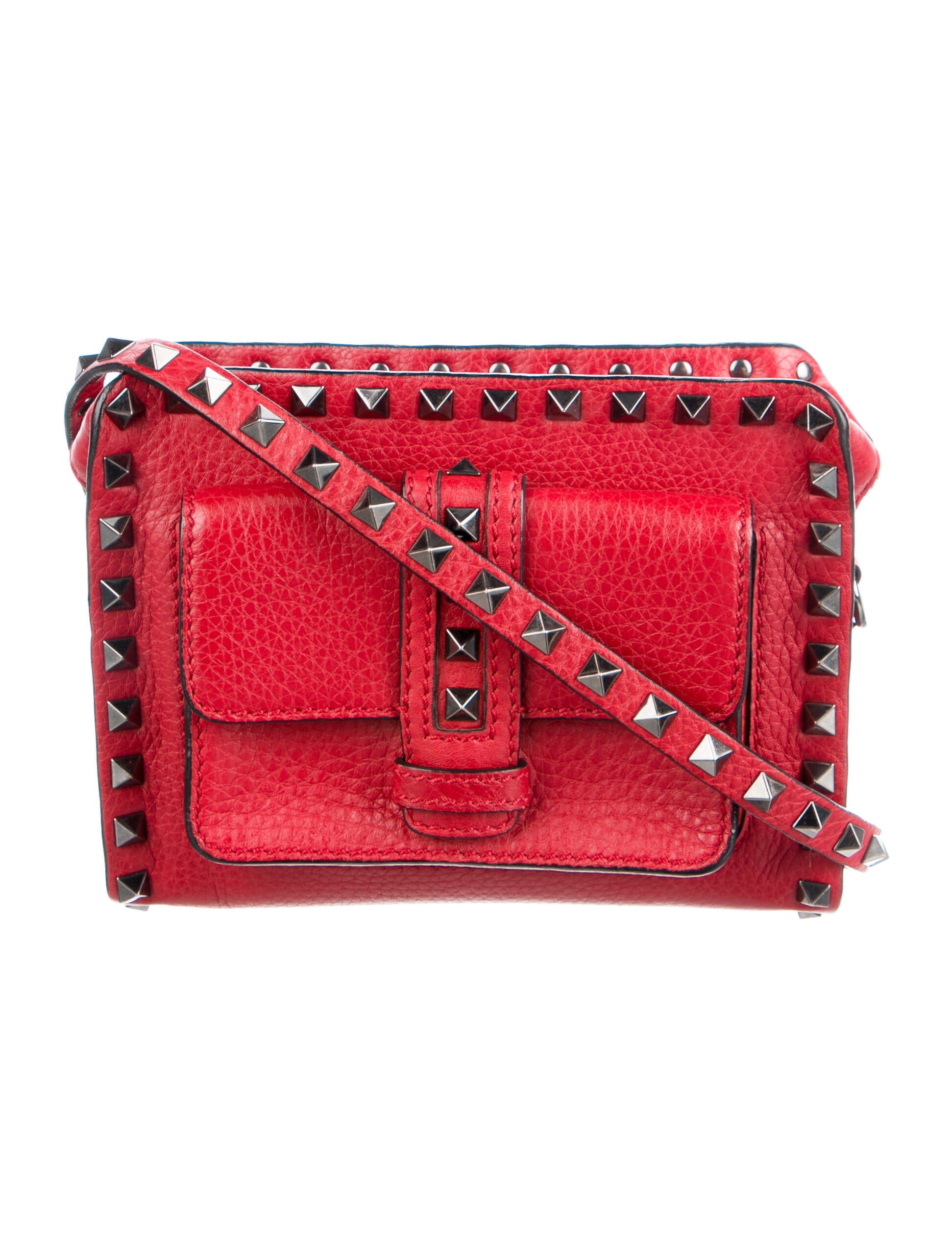 Valentino LogoGo Crossbody Bag Red Crossbody Bags, Handbags VAL37556 The RealReal