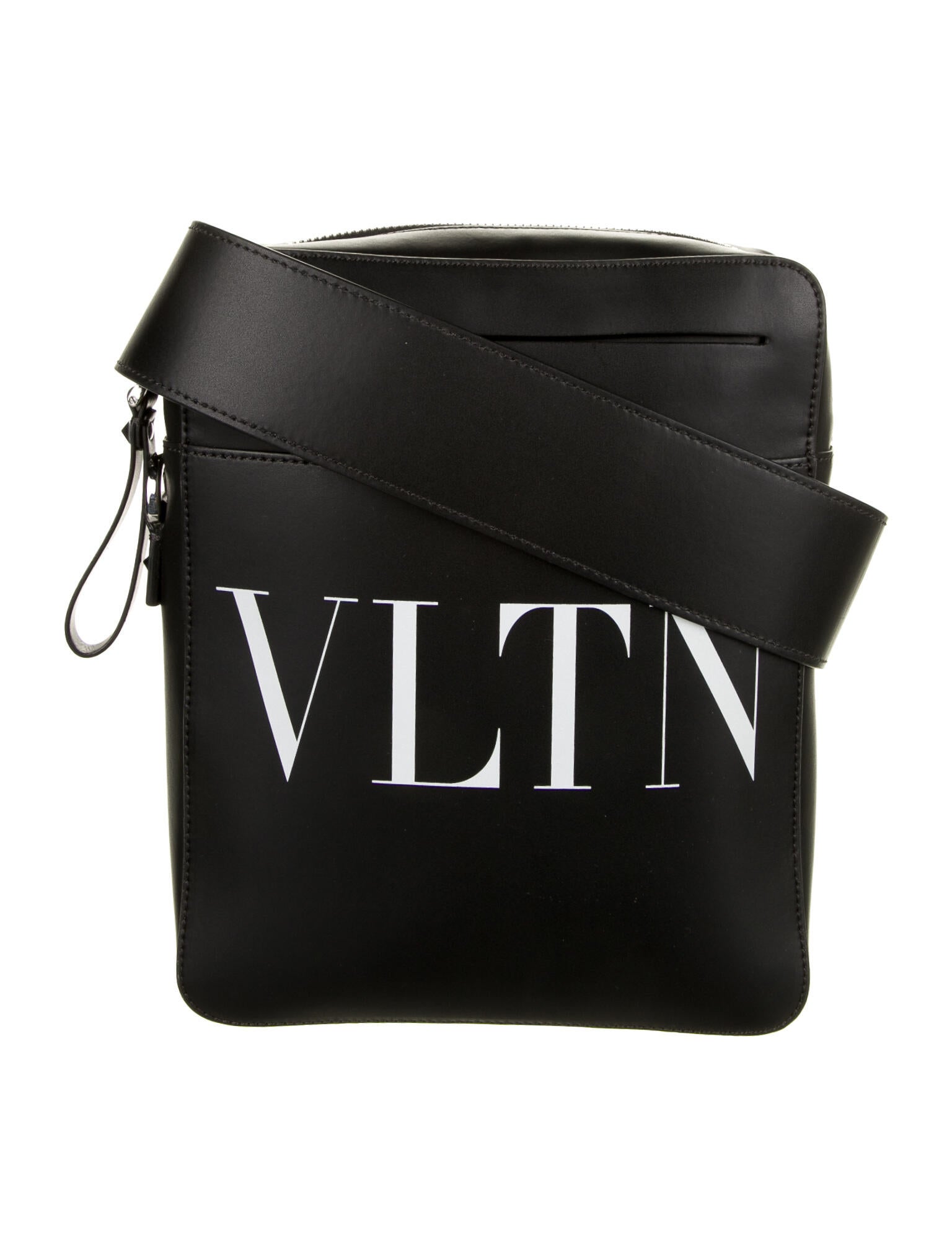 Valentino Leather VLTN Crossbody Bag Black Crossbody Bags, Handbags