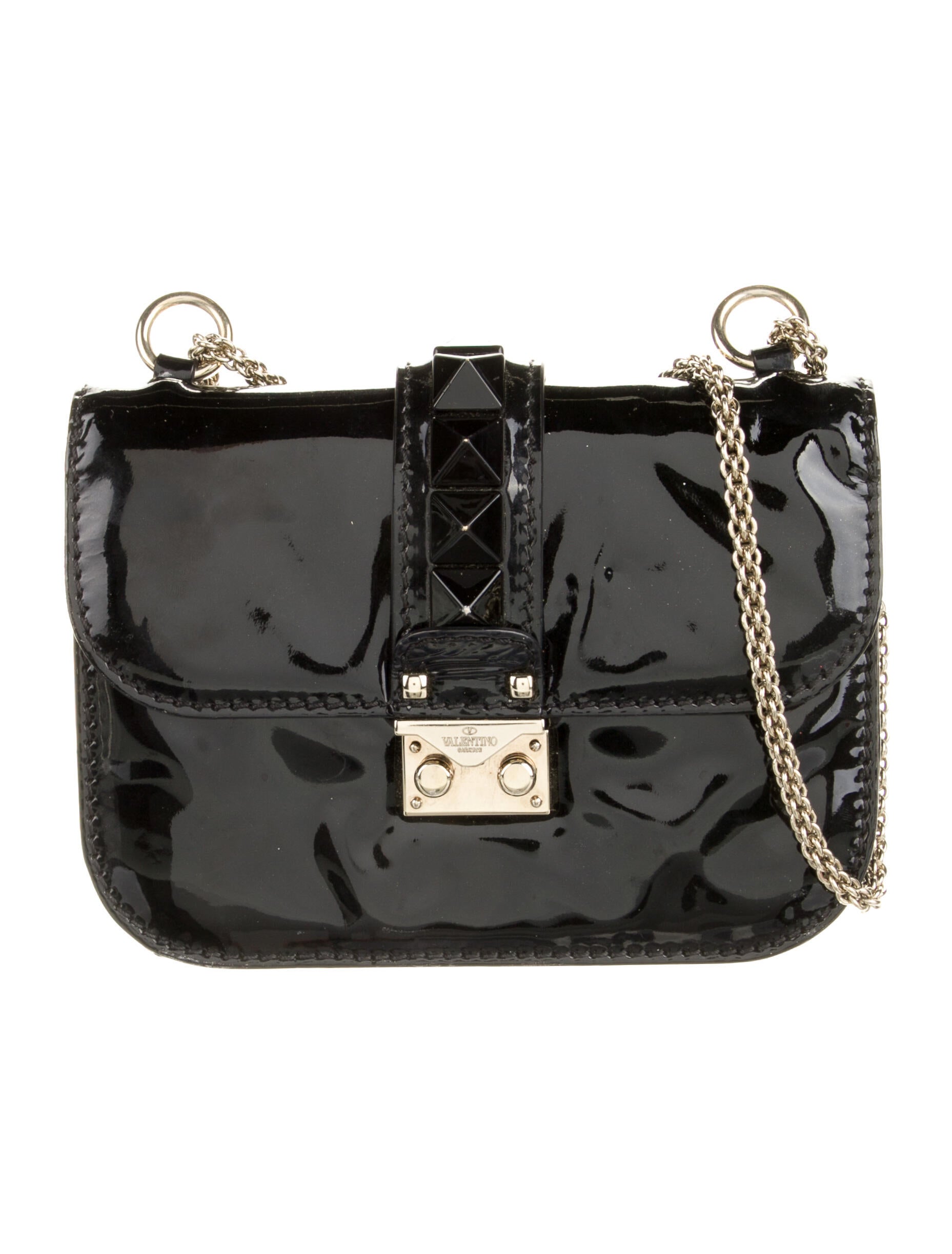 Valentino Rockstud Shoulder Bag Black Shoulder Bags, Handbags