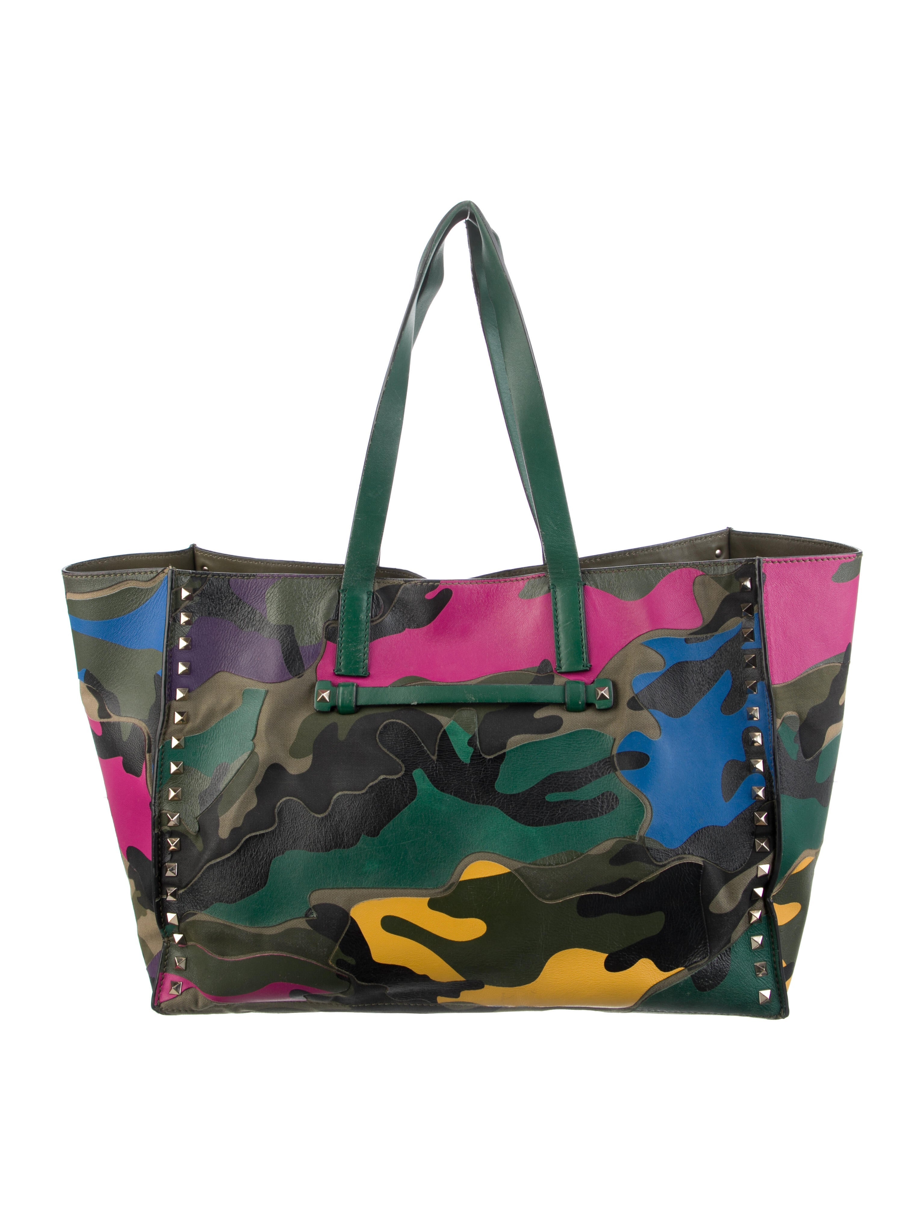 Valentino Large Rockstud Leather Tote Bag