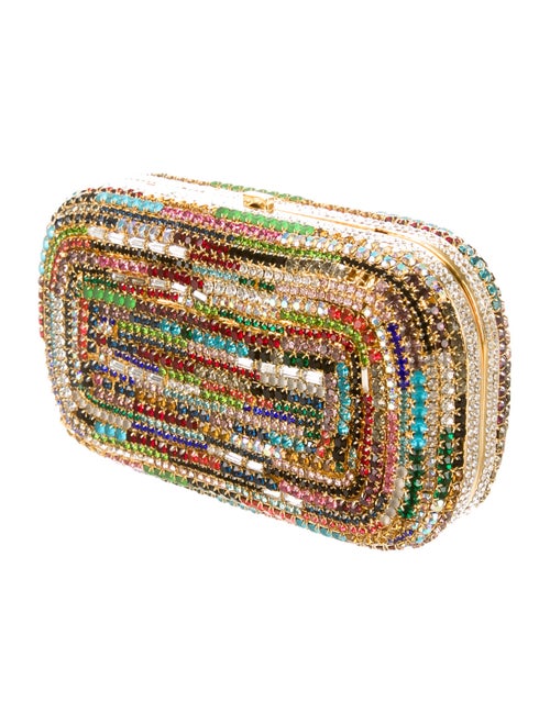 Valentino Multicolor Embellished Clutch Handbags VAL35342 The