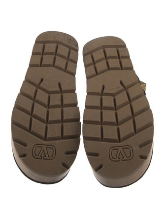 Valentino Suede Studded Accents Slingback Sandals