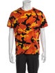 Valentino Camouflage Print Crew Neck T-Shirt