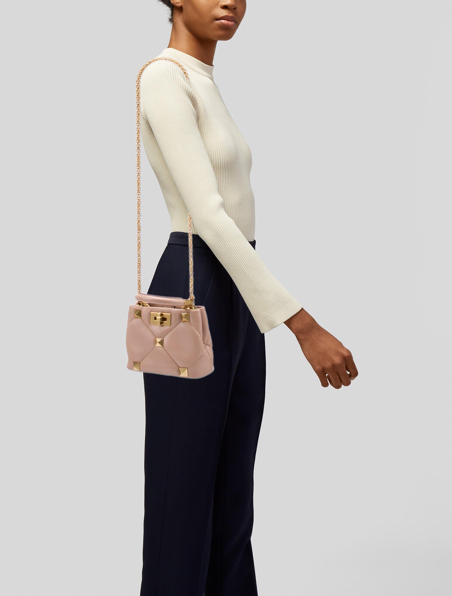 Valentino Roman Stud Handle Bag