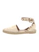 Valentino Rockstud Accents Leather Espadrilles