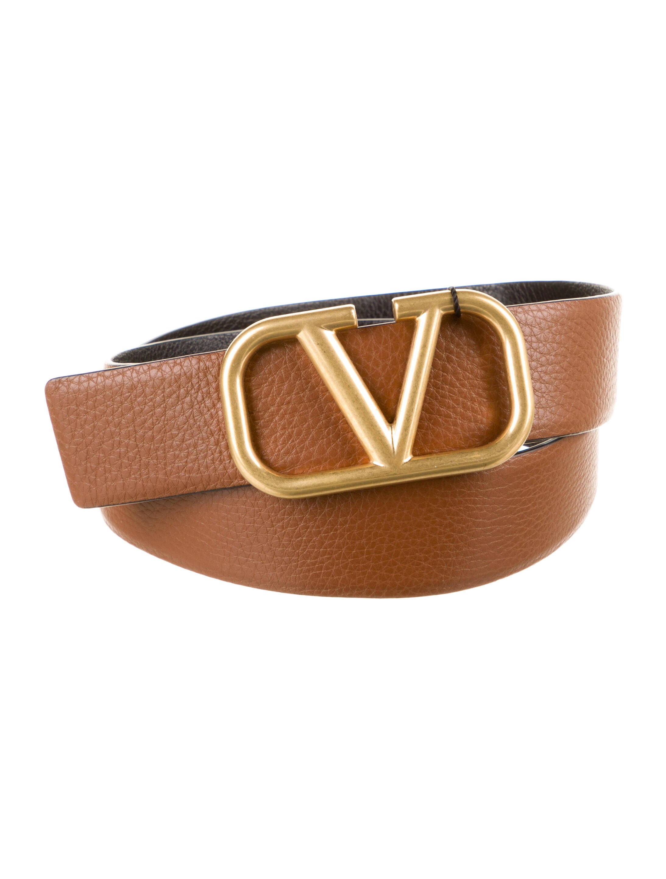 Valentino Leather Belt w/ Tags Black Belts, Accessories VAL377393