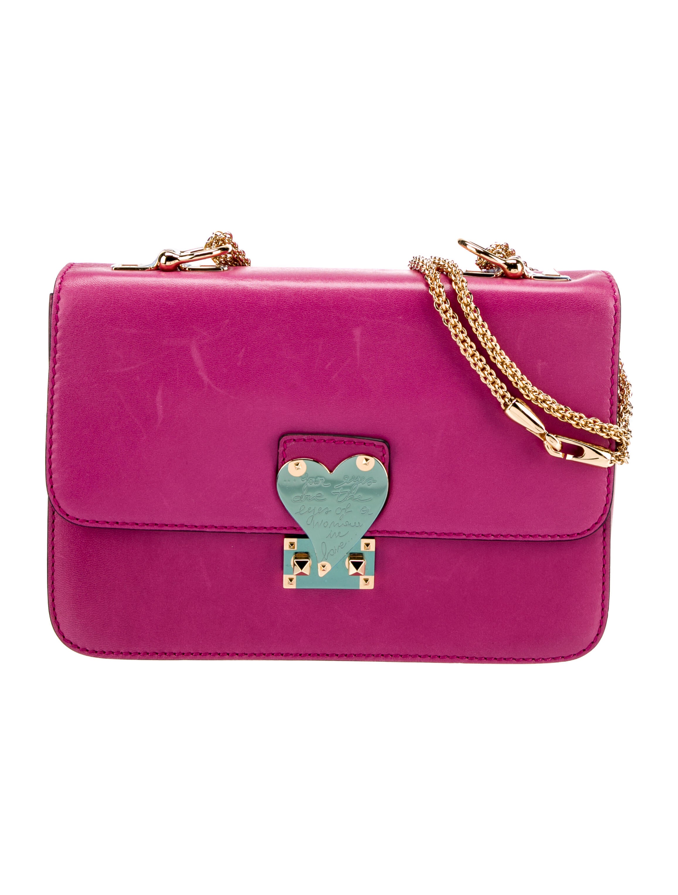 Valentino L'Amour Rockstud Shoulder Bag Pink Shoulder Bags, Handbags