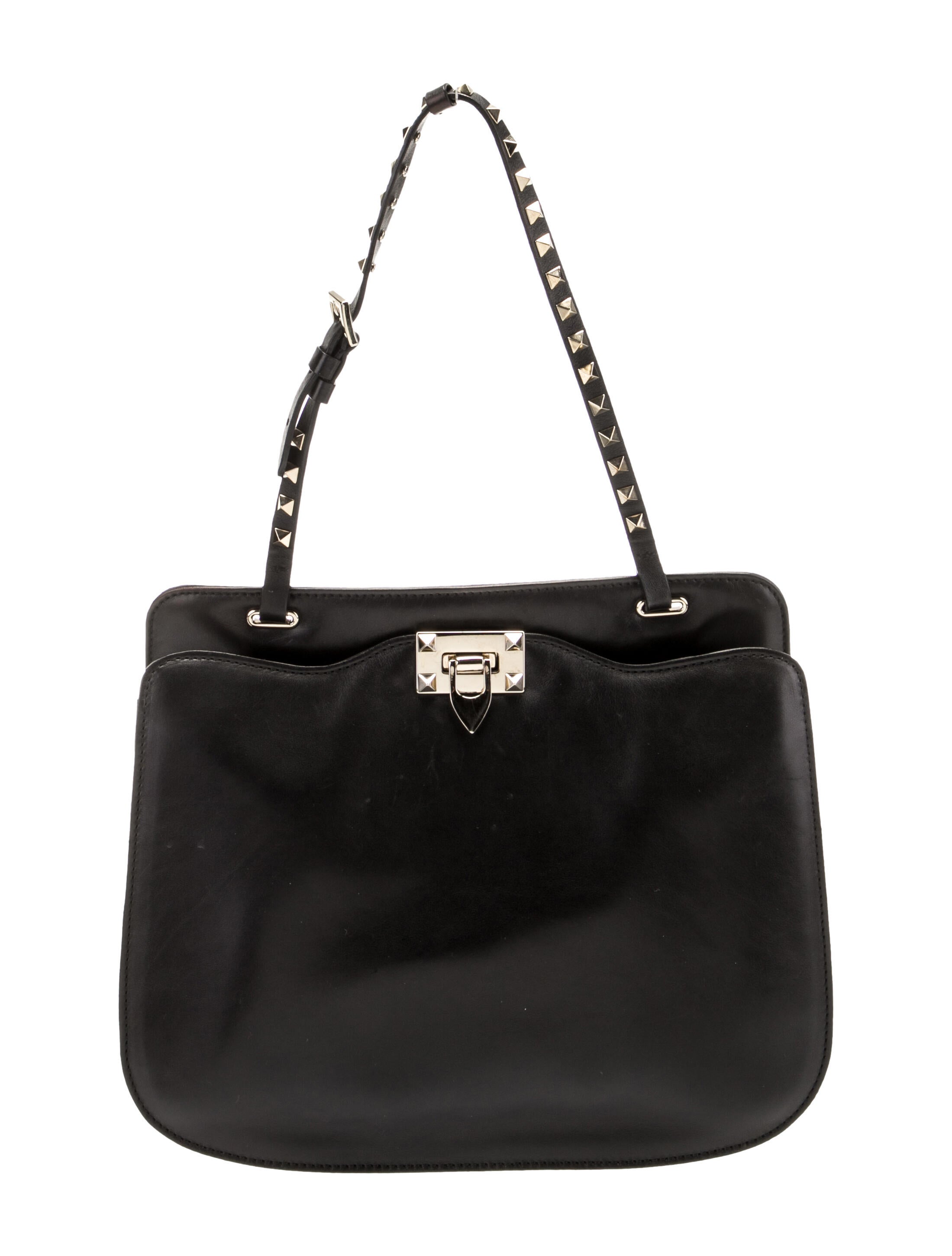 Valentino Rockstud Shoulder Bag Black Shoulder Bags, Handbags