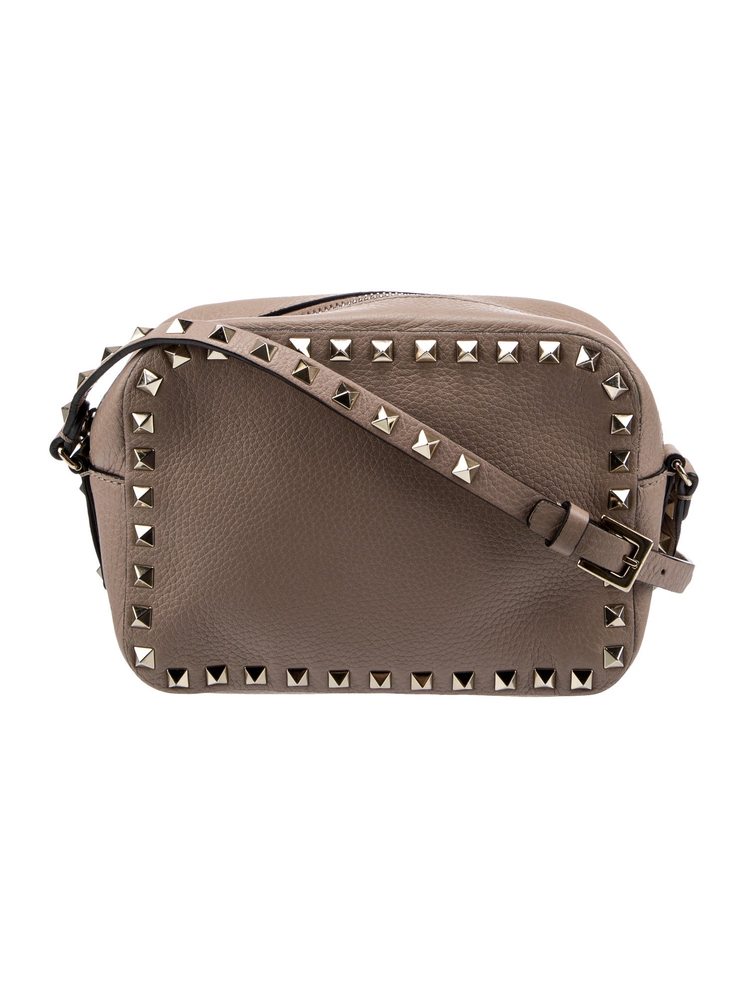 Valentino Rockstud Leather Crossbody Bag Blue Crossbody Bags