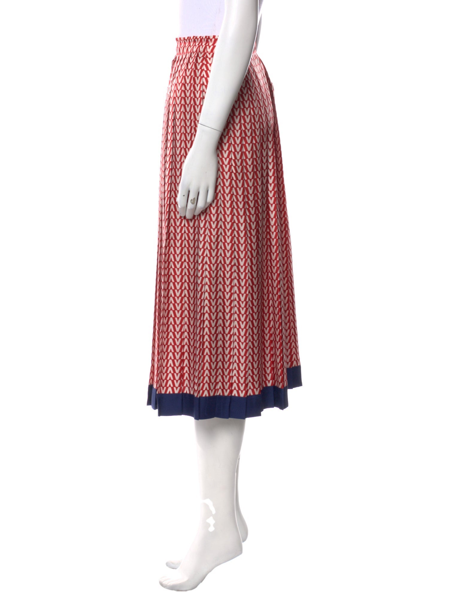 Valentino Silk Midi Length Skirt w/ Tags