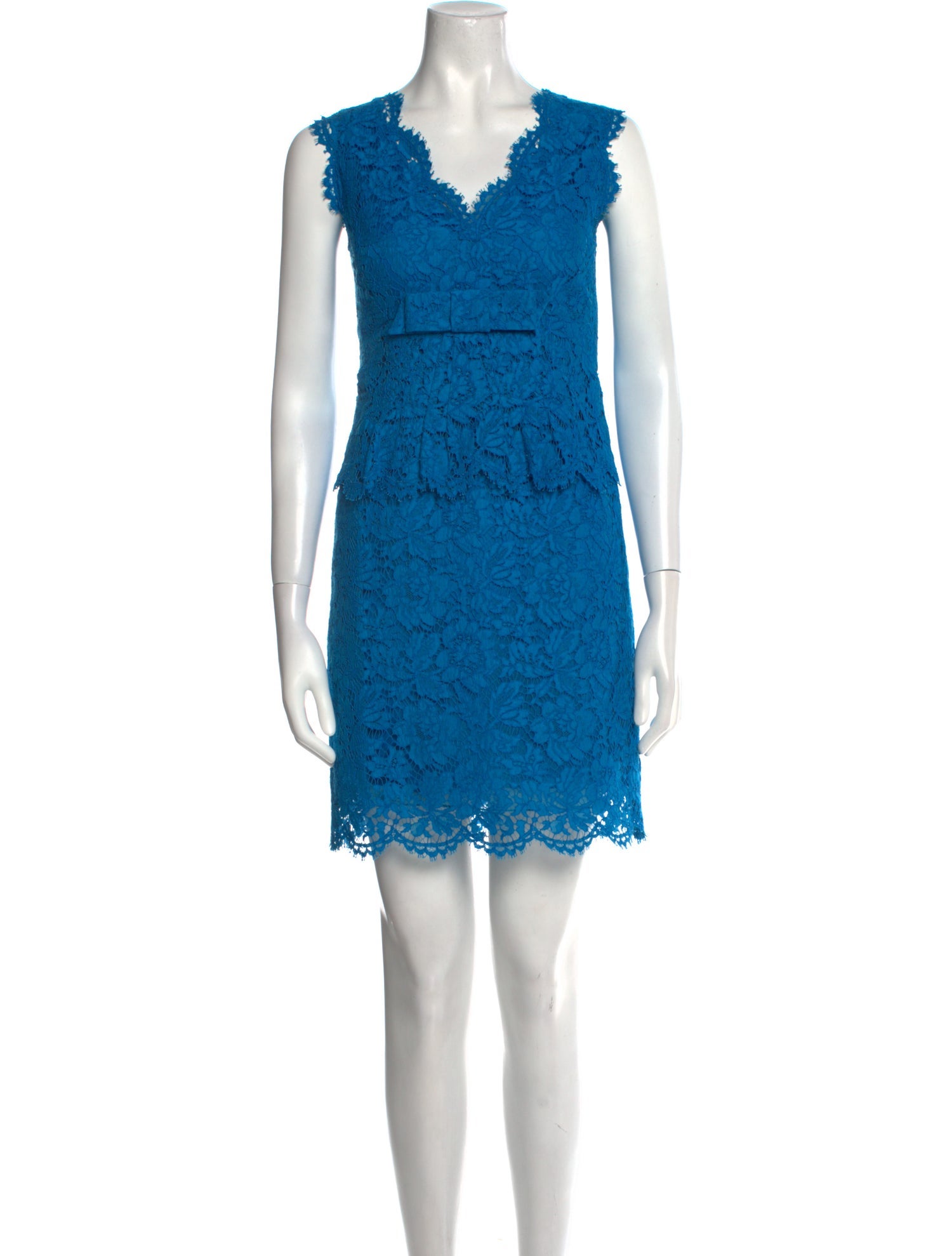 Valentino Lace Pattern Mini Dress