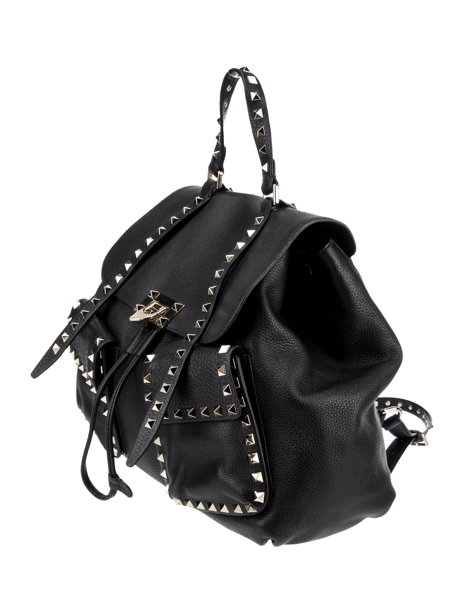 Valentino Leather Rockstud Backpack