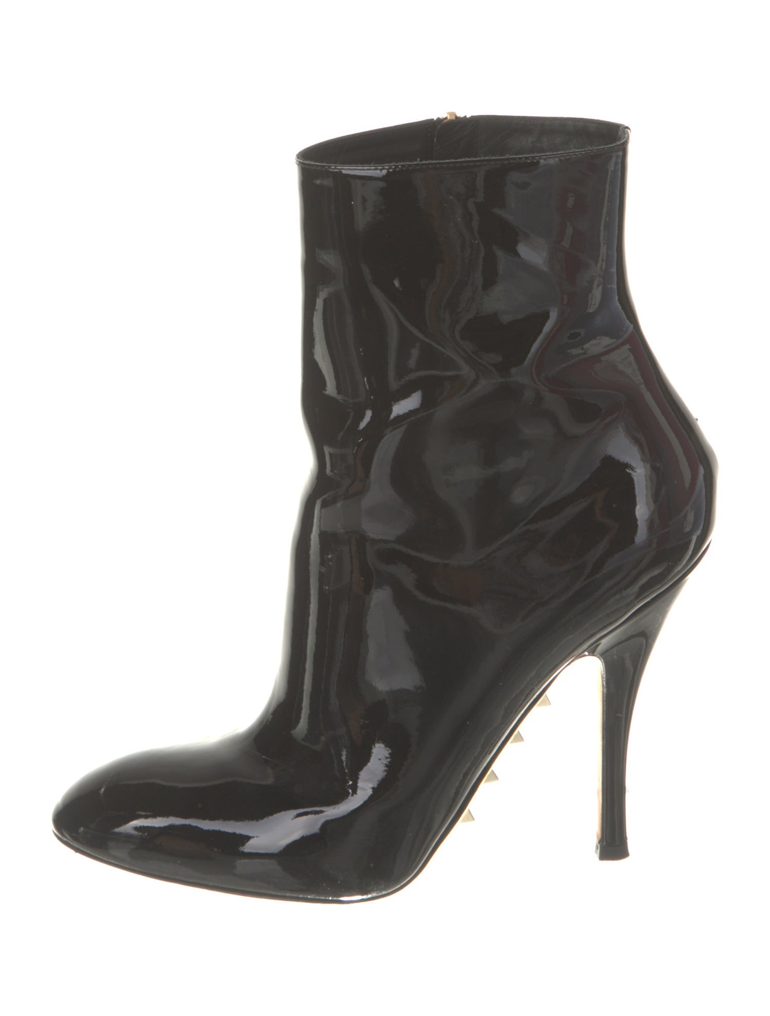 louboutin patent leather boots