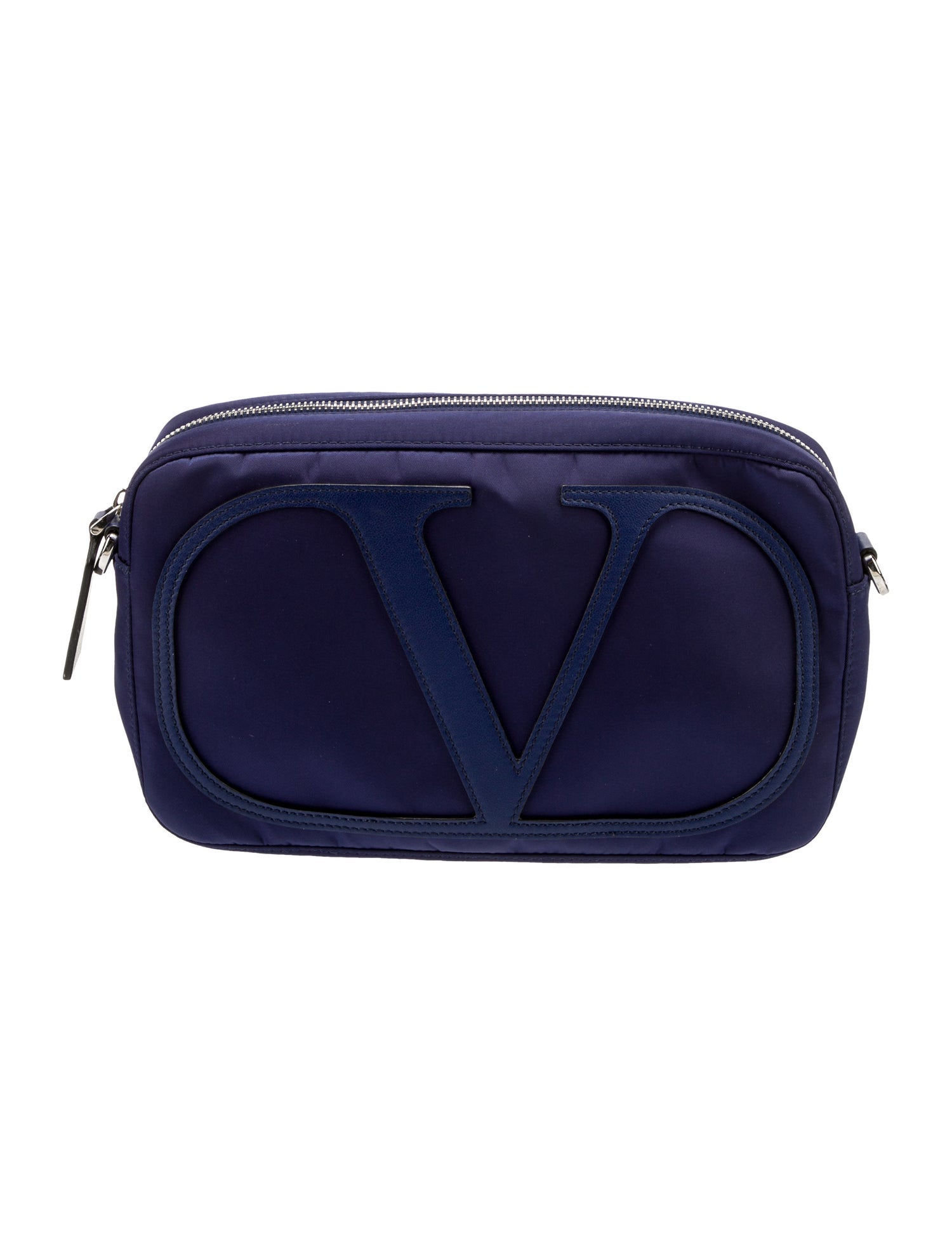 Valentino V Rectangular Crossbody Bag - Blue Crossbody Bags