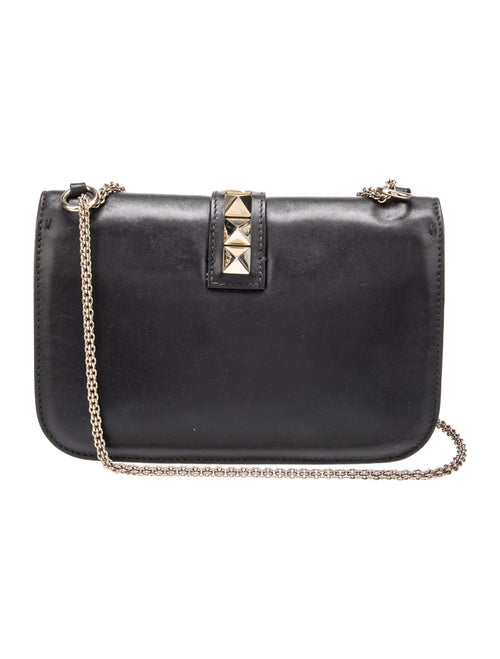 Valentino Studded Leather Chain Linked Shoulder Bag