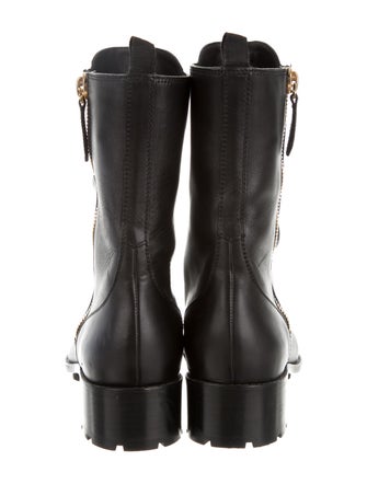 Valentino Ruffle-Embellished Ankle Boots