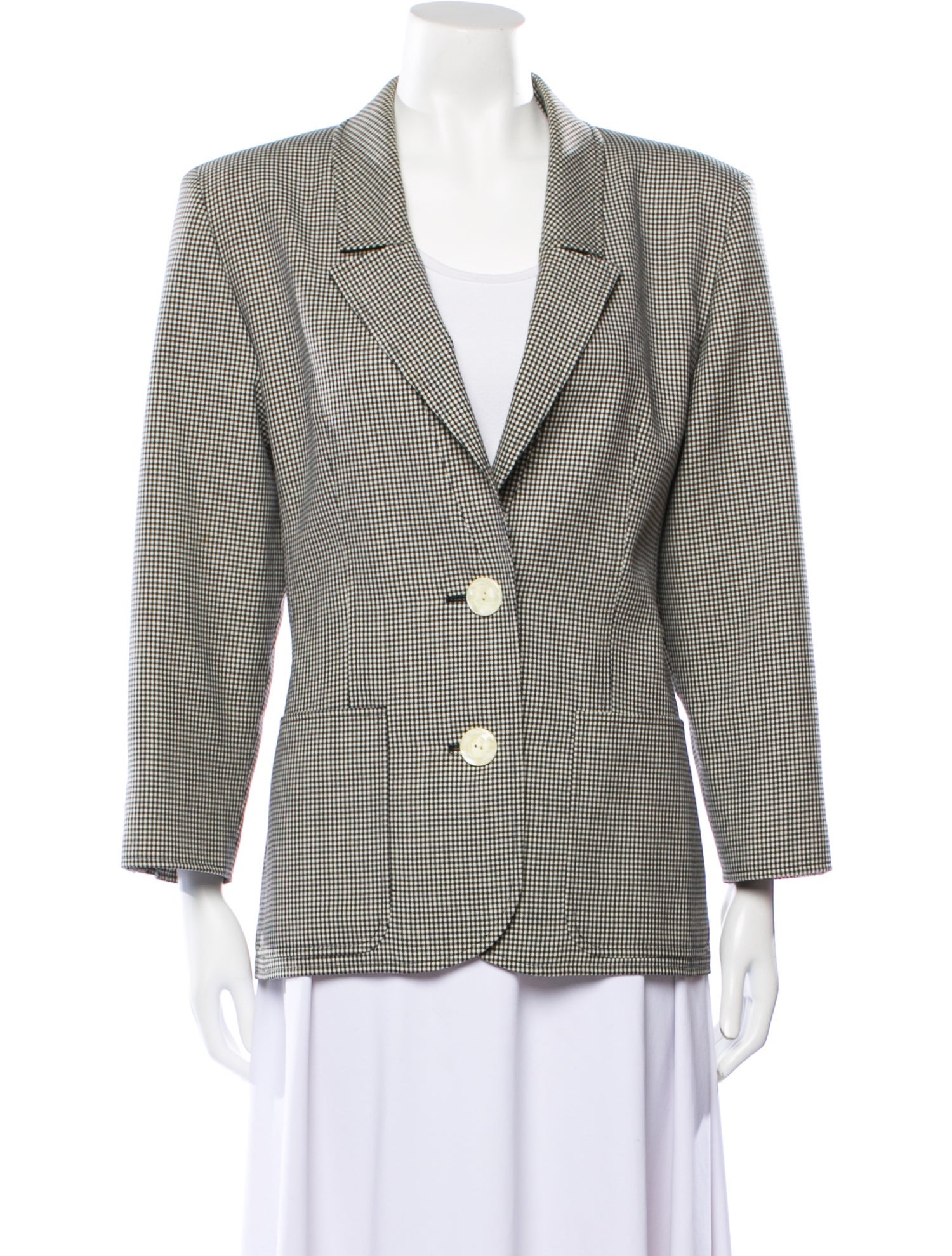 Valentino Houndstooth Print Blazer