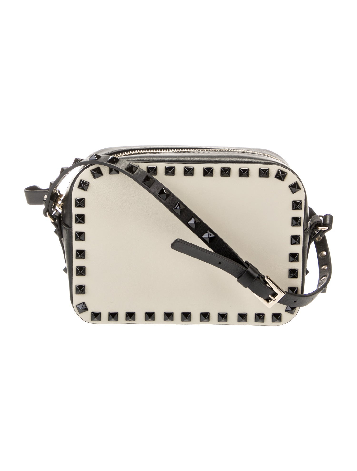 Valentino Studded Leather Crossbody Bag Black Crossbody Bags