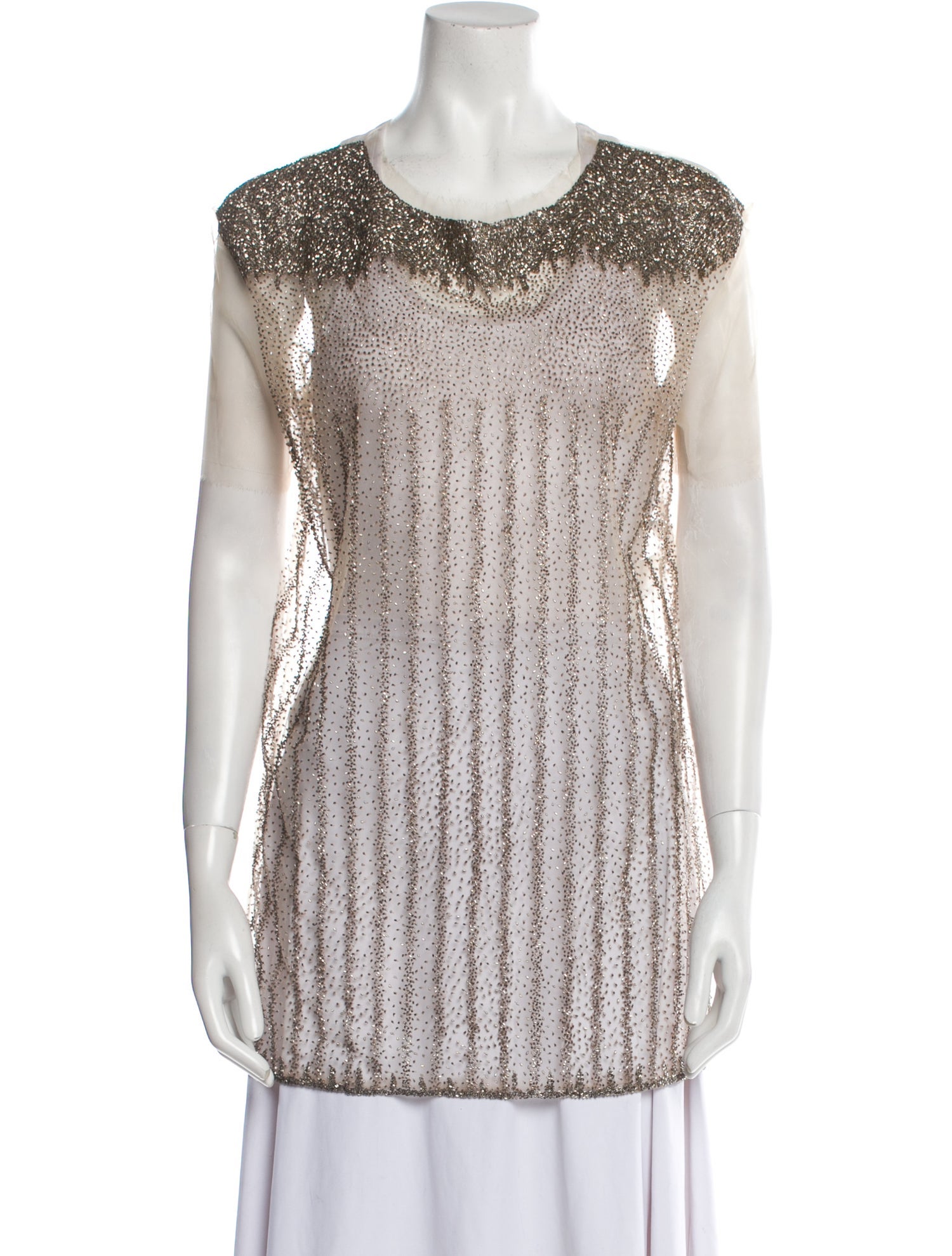 Valentino Printed Scoop Neck Tunic