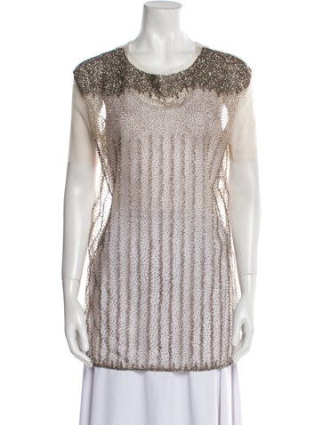 Valentino Tops Printed Scoop Neck Tunic 6 | M