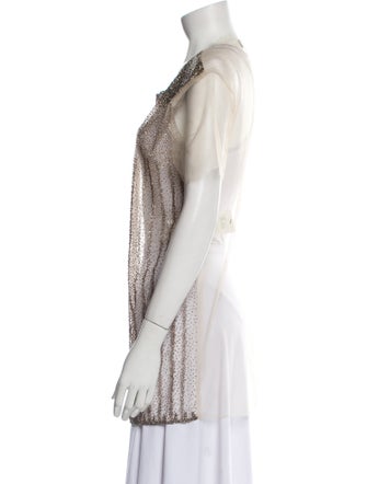 Valentino Printed Scoop Neck Tunic