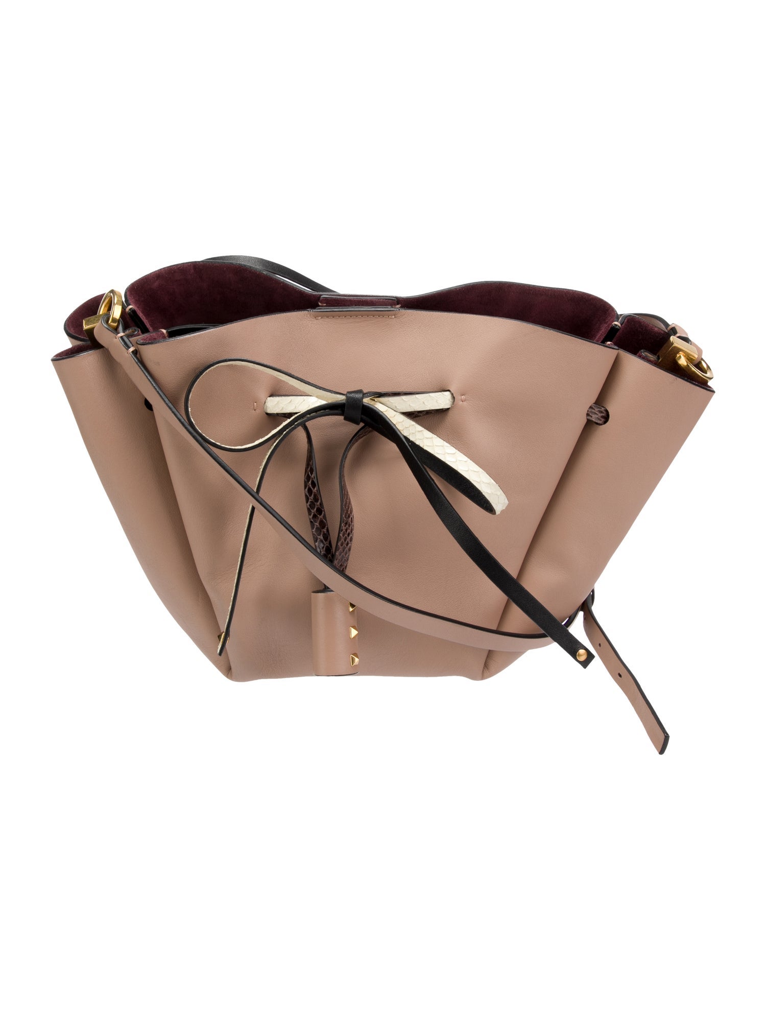 Valentino Leather Bucket Bag