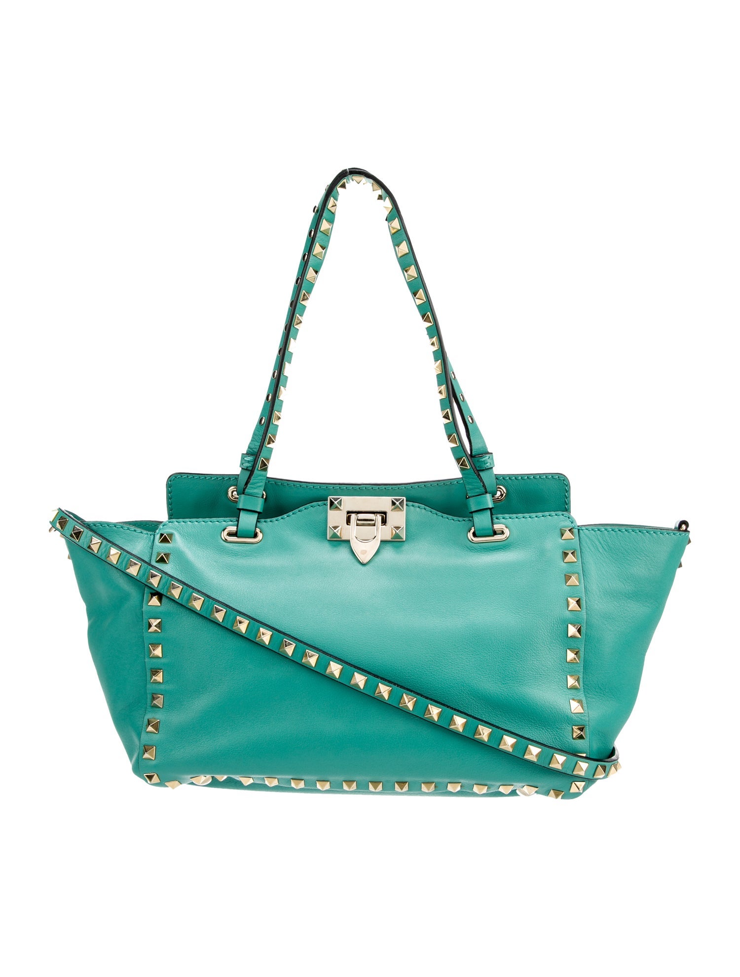 Valentino Small Rockstud Trapeze Tote