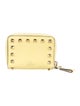 Valentino Rockstud Accents Leather Compact Wallet
