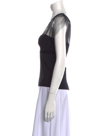 Valentino Merino Wool Square Neckline Top