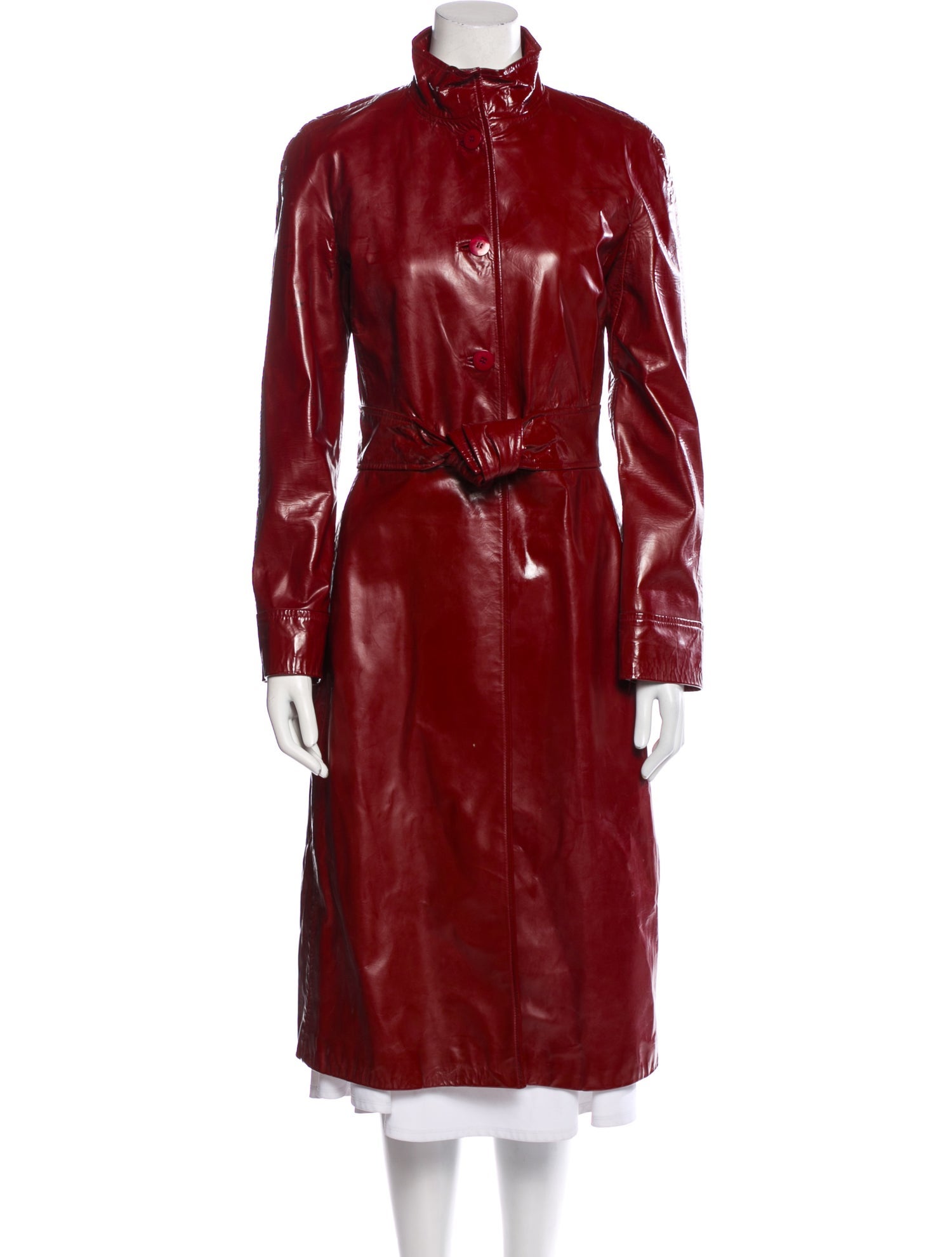 Valentino Goat Leather Trench Coat