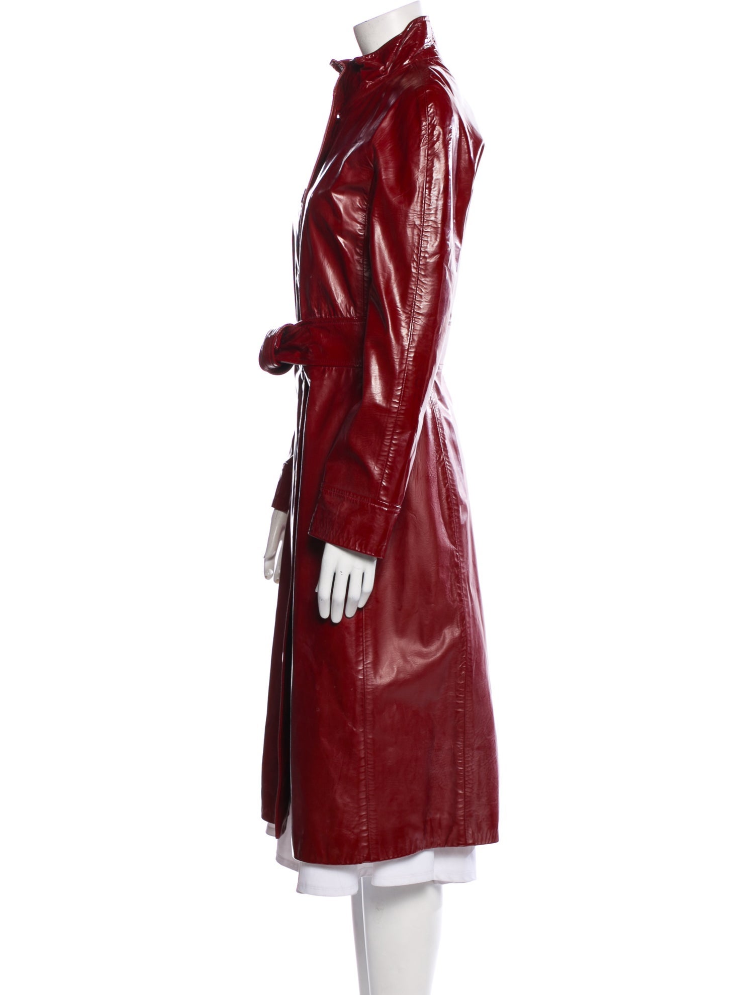 Valentino Goat Leather Trench Coat
