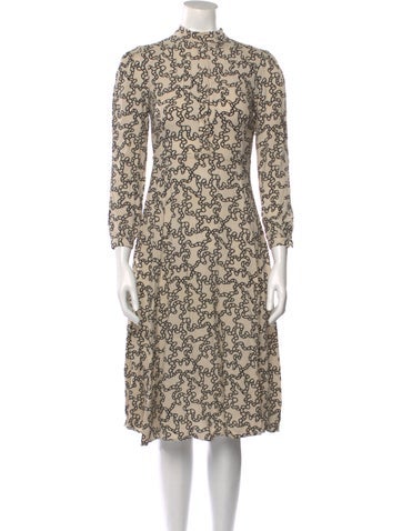 Valentino Dresses Floral Print Midi Length Dress XS