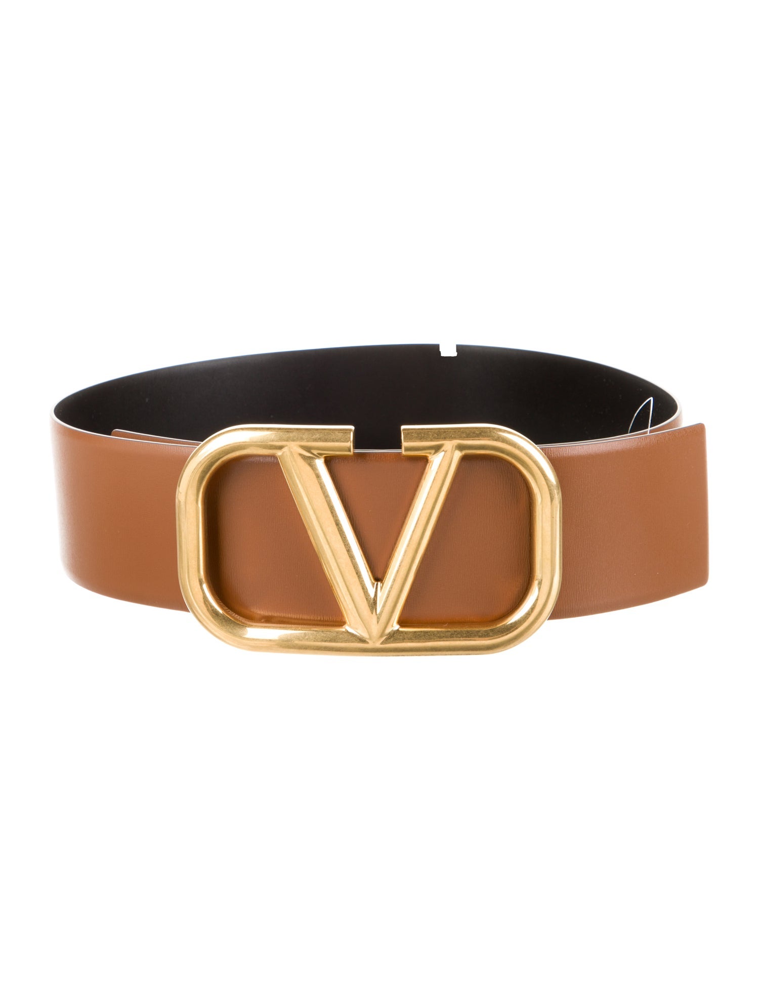Valentino Wide Leather Belt Brown Belts, Accessories VAL409294
